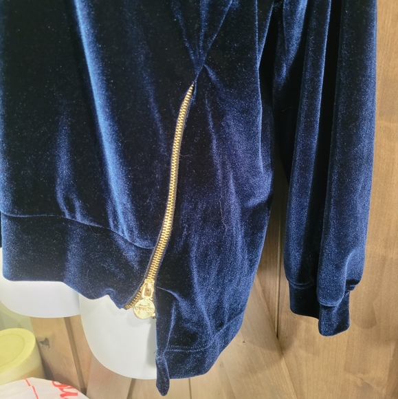 Gravitas NY Role Model (S 2-4) Navy Velour Sarah Sweatshirt New Made in USA - Picture 4 of 6